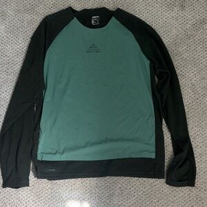 Craft Long Sleeve Trail Shirt - Teal Green and Black